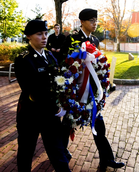 11/10/17 - BOSTON, MA. - Northeastern University on Friday Nov. 10, 2016 held its annual Veterans Day ceremony to honor past and present ...