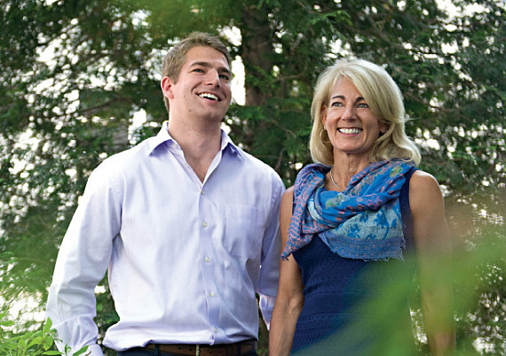 Wyatt Lillie, DMSB'18, and his mother, Lisa.