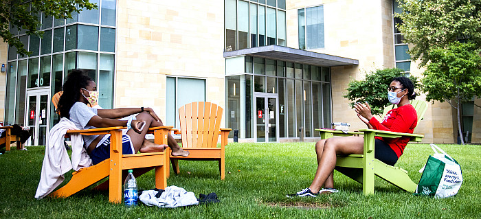 Students on campus